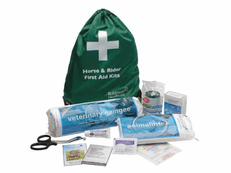 Robinson Animal Healthcare’s horse and rider first aid kit